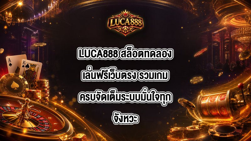 LUCA888 สล็อตทดลองเล่นฟรีเว็บตรง